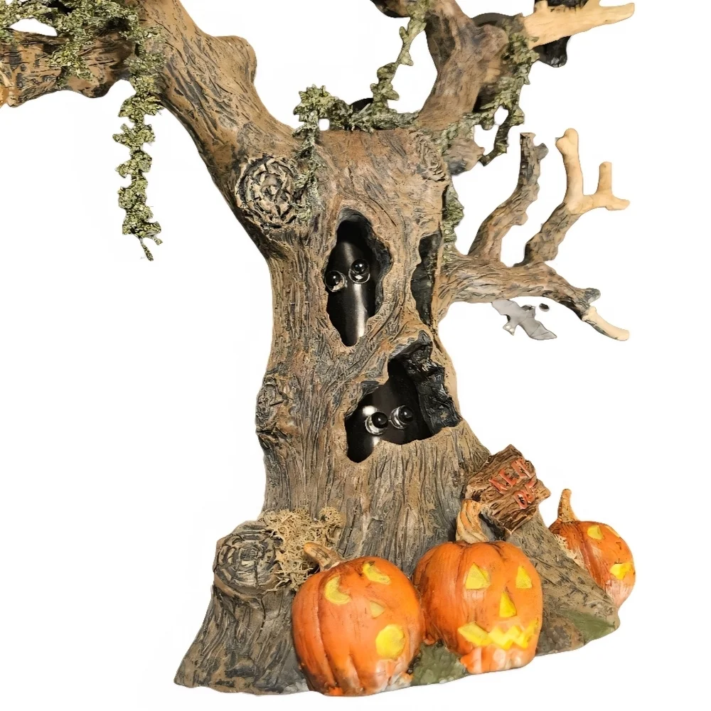 Vintage Halloween Department 56 Haunted Tree Spooky Lights Sounds Shakes 15 Inch
